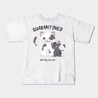 Quarantined With My Cute Cat Kids T-Shirt